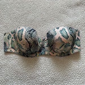 Savage X Snakeskin Strapless Bra 36D